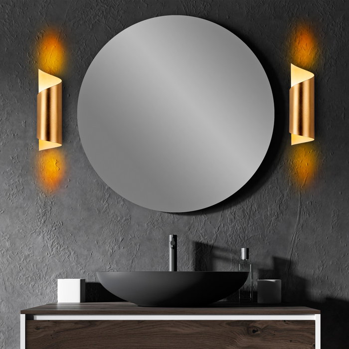 Opviq Lámpara de Pared Kıvrık Dorado
